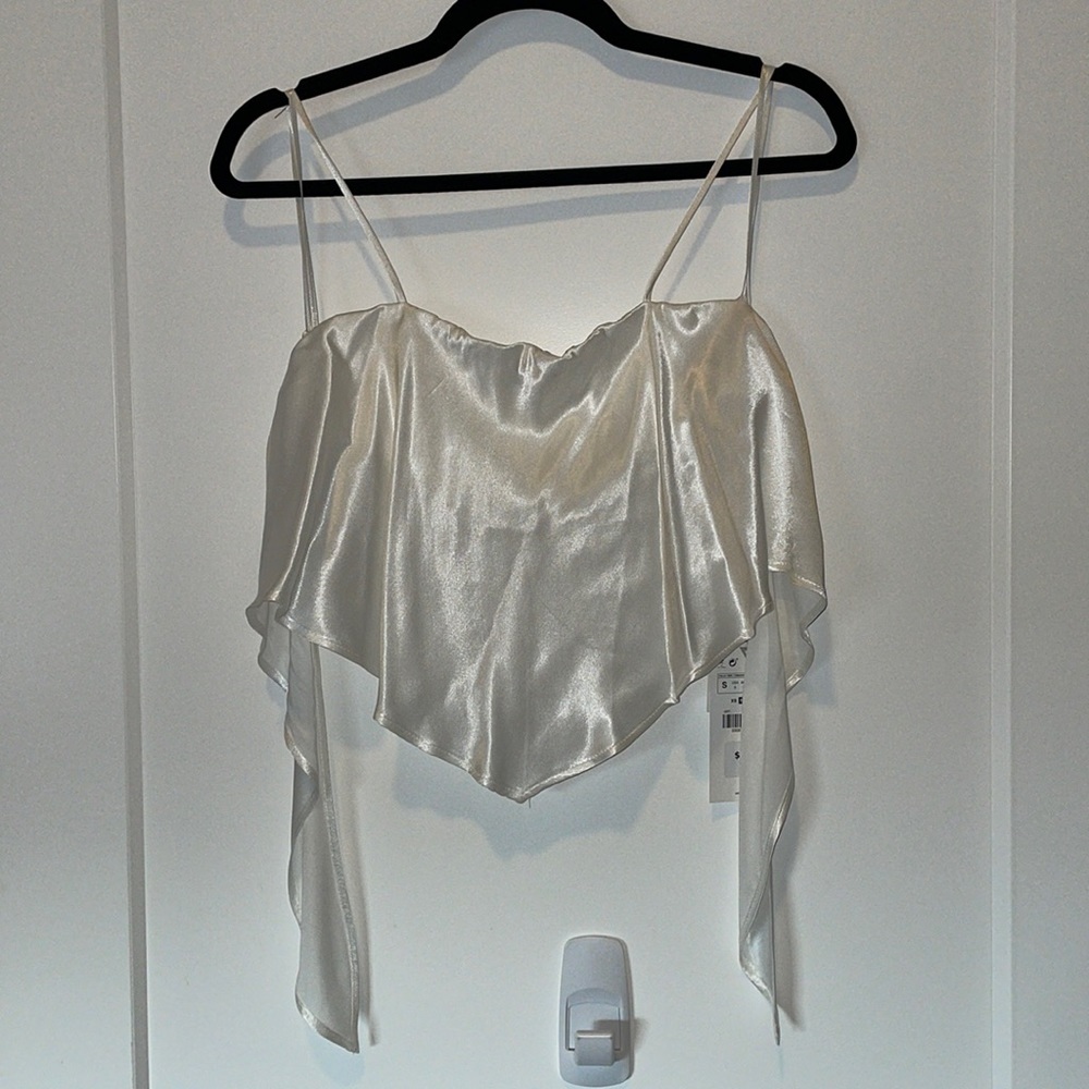 Satin Zara crop top